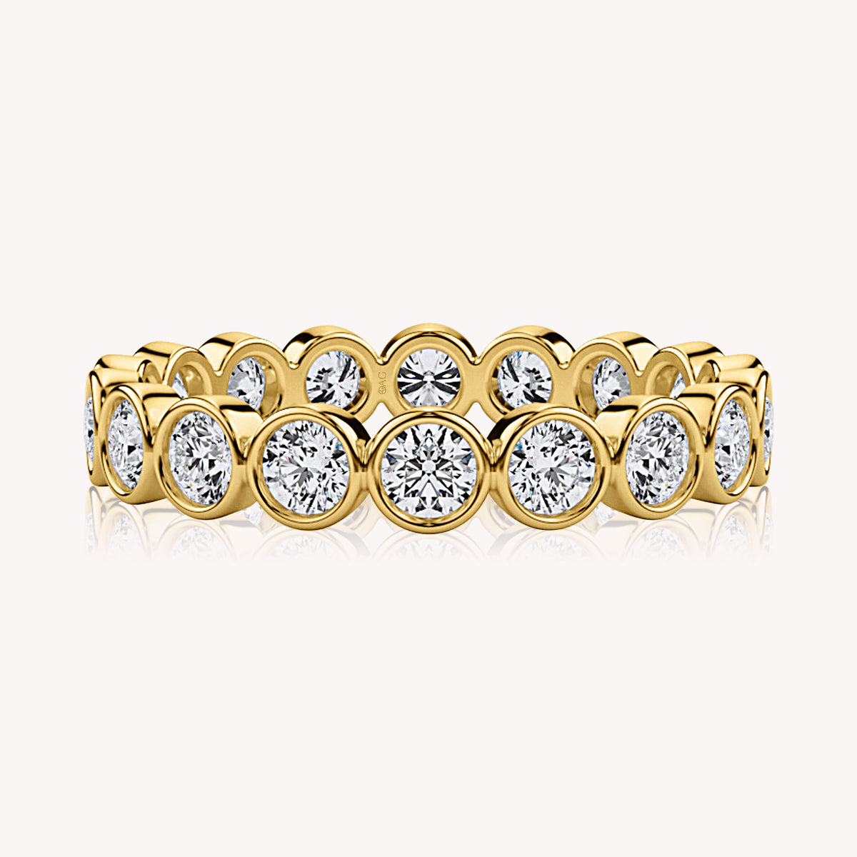 Bezel Set Round Diamond Eternity Ring