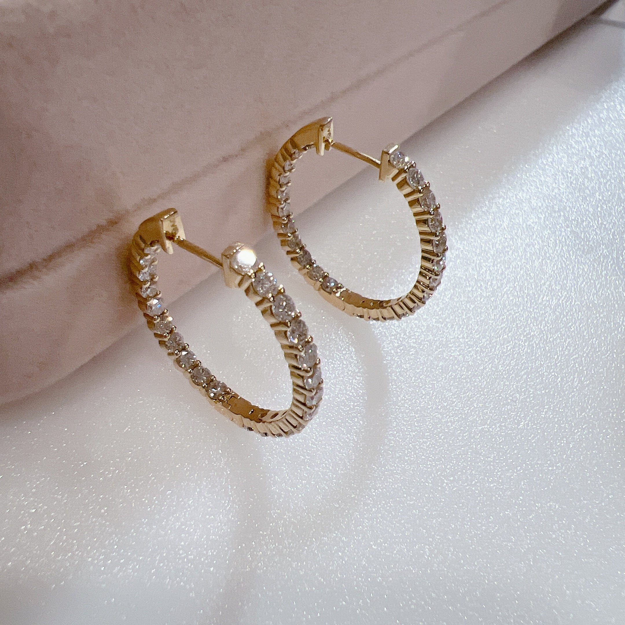 yellow-gold-diamond-hoop-earrings