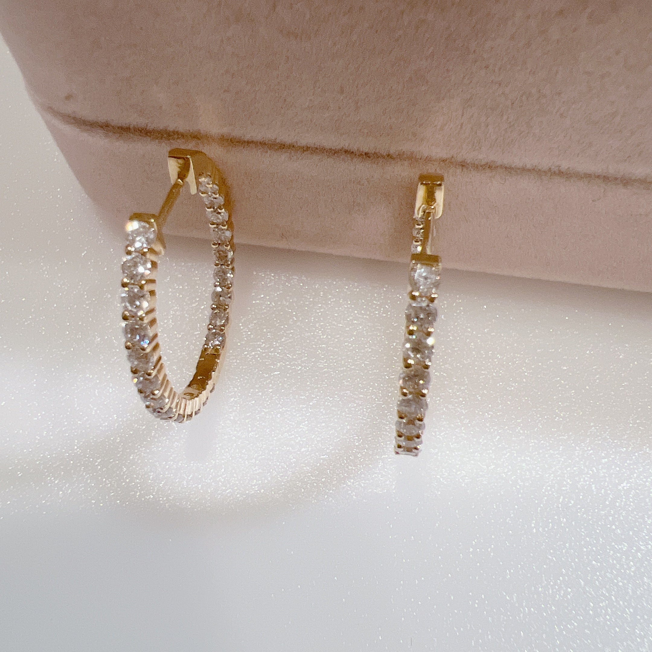 diamond-hoop-earrings